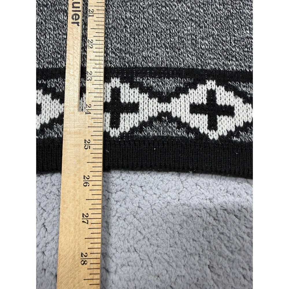 Vintage Dressy Tessy Sweater Womens Small Gray Tribal Thunderbird Pullover 80s - Picture 5 of 6